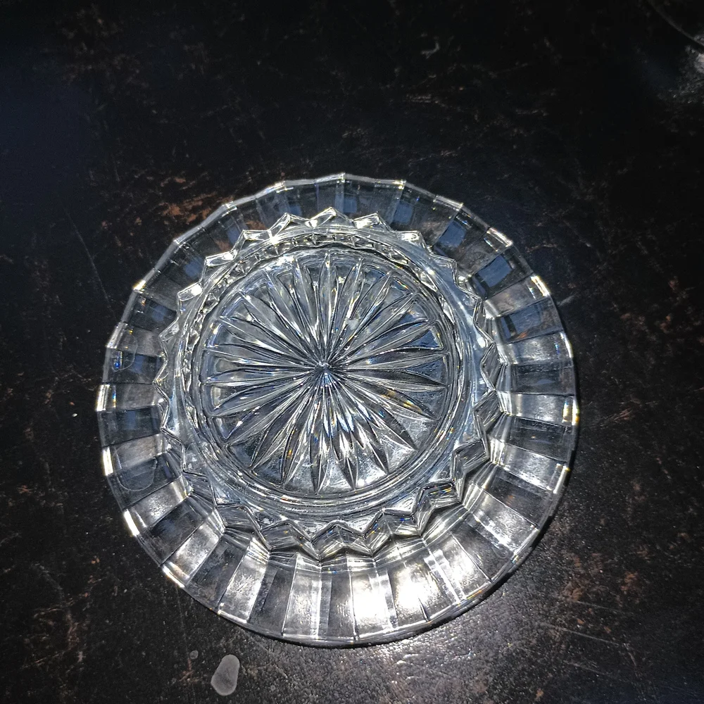 Mikasa Salina Clear Glass Condiment Jam Butter Dish with Lid